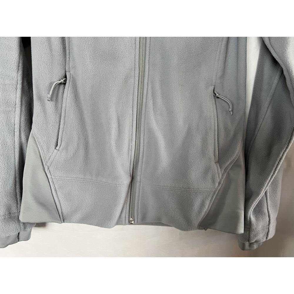 Columbia Fleece Jumper Hoodie Women's XSmall Light Grey Full Zip - Picture 3 of 6